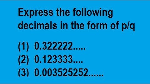 how to change fractional to dicimal form of number || class 9 maths r d sharam