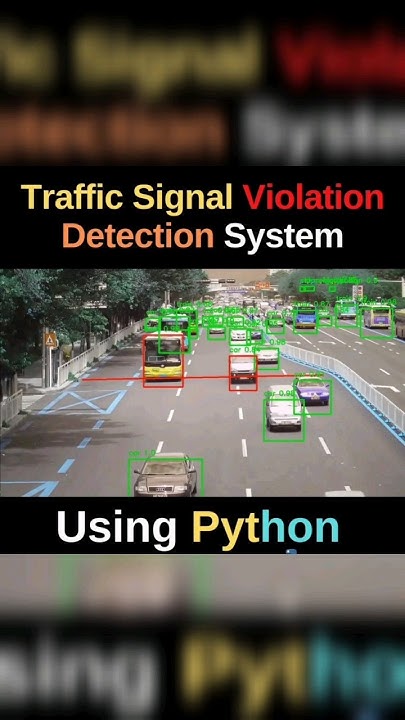 traffic signal violation detection by python ️#python #opencv # ...