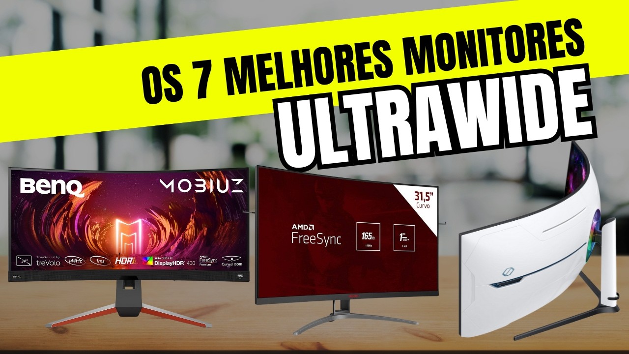 🔥 OS 7 MELHORES MONITORES ULTRAWIDE EM 2025 | LG, SAMSUNG, 4K E MUITO ...