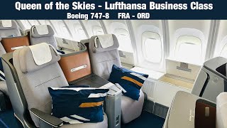 Lufthansa Business Class  Boeing 7478 Upper Deck  Frankfurt to Chicago