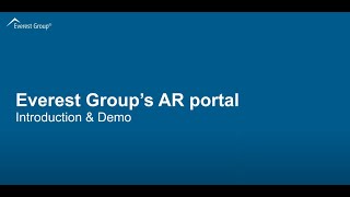 Everest Group’s Analyst Relations (AR) Portal – Introduction and Demo