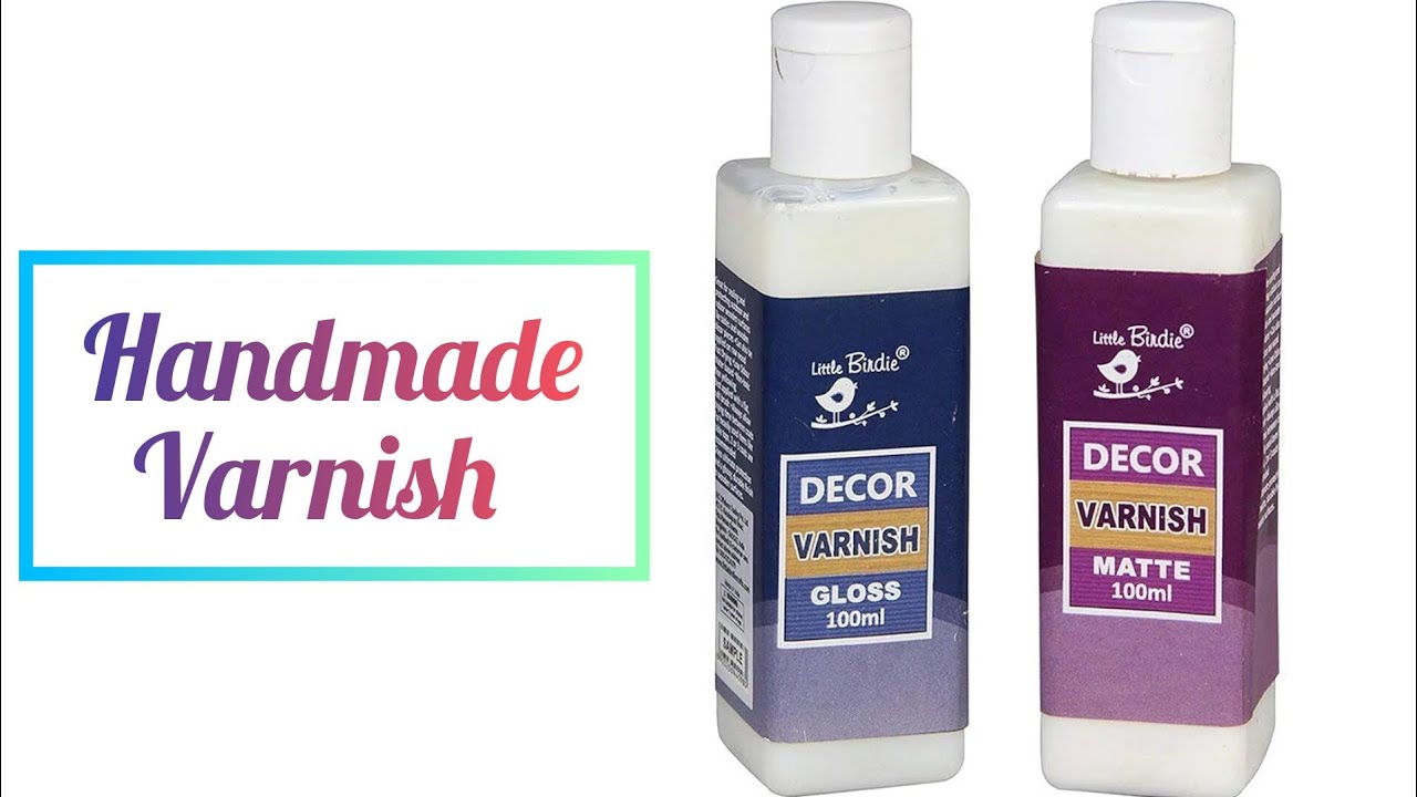 How To Make Varnish At Home 🏠/ 101% Work/Diy Varnish For Acrylic Paint ...