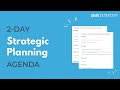 2day strategic planning agenda sample walkthrough