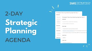 2Day Strategic Planning Agenda Sample (walkthrough)