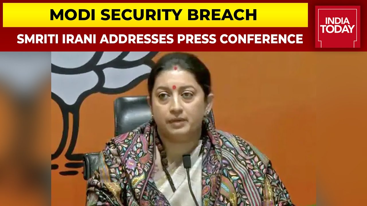 Smriti Irani Questions Leak Of PM's Route Details, Says It Is A Clear Attempt To Harm PM | Breaking