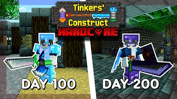 I Survived 200 DAYS in Modded HARDCORE Minecraft