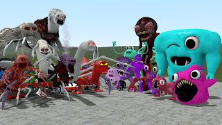 Cursed Thomas And Friends Vs  All Garten Of Banban 3 2 1 Family In Garry's Mod!