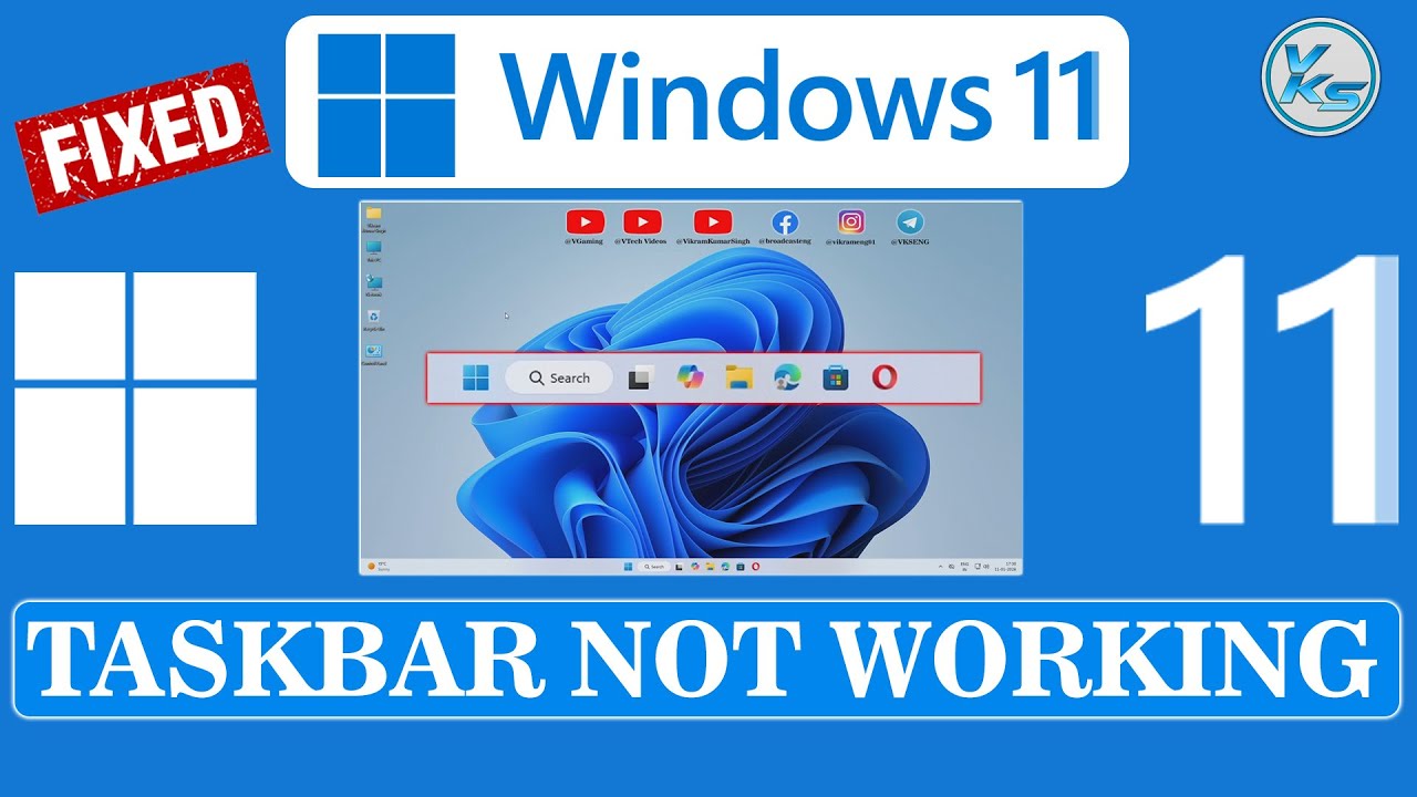How To Fix Windows 11 Taskbar Not Working - YouTube
