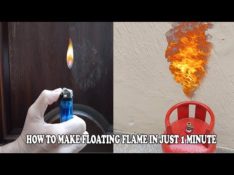 REAL FLOATING FLAME Lighter & Cylinder Trick - Flying Fire