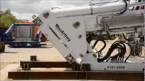 MERMAC A-Frame from transport to installation position