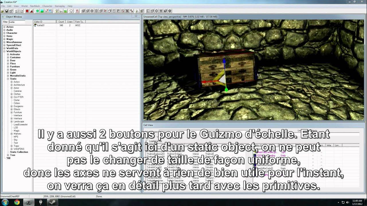 Creation Kit Tutorial Series - Épisode 1 FR - YouTube