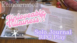 Details I am OBSESSED with this free Solo Journal RPG | Reincarnated as the Unlovable Villainess Play Update