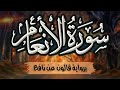 سورة الأنعام كاملة ومكتوبة برواية قالون عن نافع المصحف المرتل للقارئ أحمد المجيدي