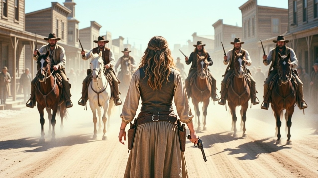 Bandits Mock a Helpless Widow, Never Realizing She’s a Deadly Gunslinging Legend