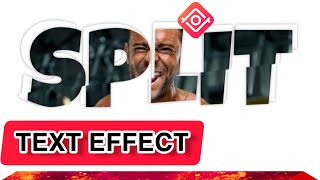 Edit the text effect of the YouTube intro split screen/how to create split text effect in inshot