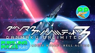 INSANE Neon Arcade Bullet Hell Shoot 'em Up w/ Killer OST!! // Let's Play Danmaku 3 Unlimited