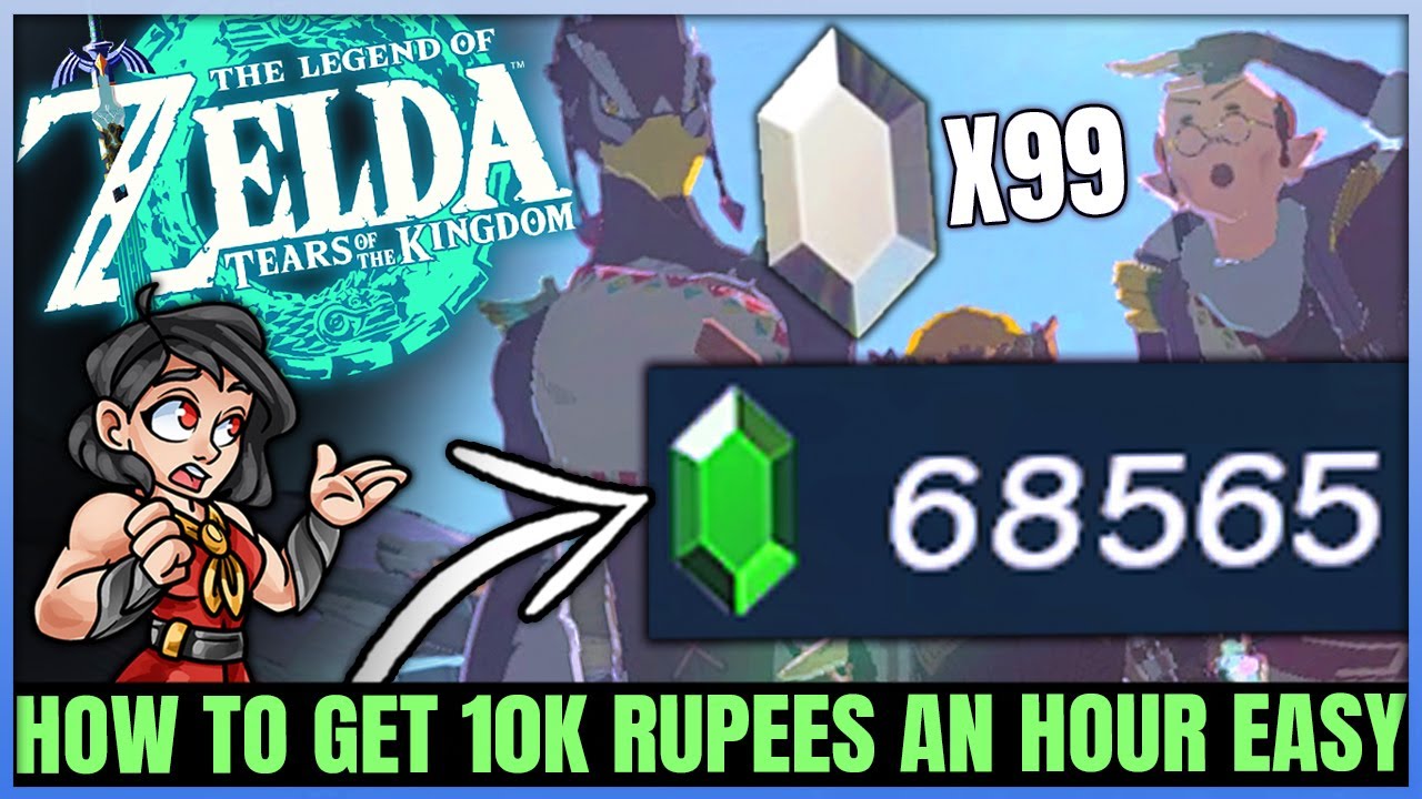 The BEST Rupee Farm Easy Early 5000 Rupees Per Hour Rupee Guide & More Tears of the Kingdom