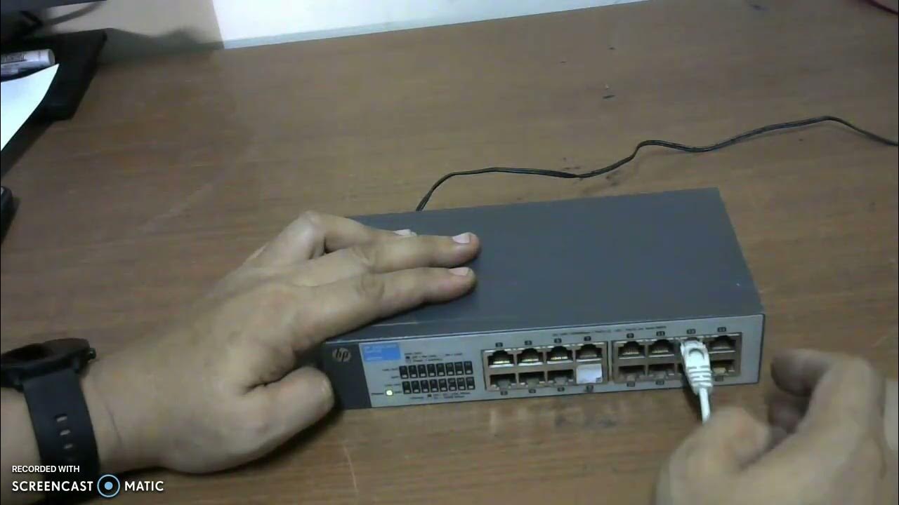Switch Hub HP 1410 16 port Gigabit Unmanage YouTube