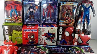 Unboxing 22 Spider-Man, Hulk smash, Captain Amerika, Automan Robot, Thanos, Batman dan Ironman