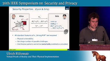 Virtual Proofs of Reality and their Physical Implementation