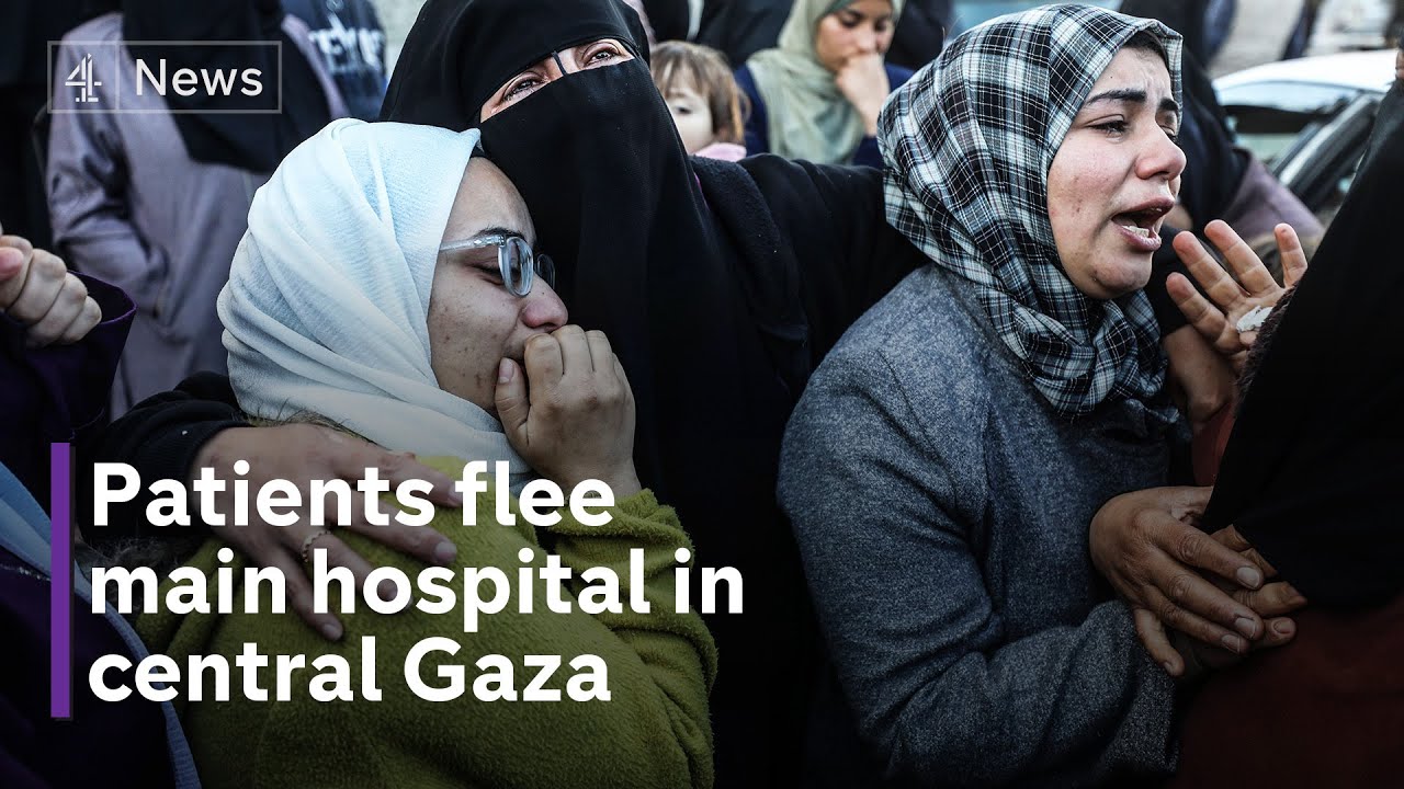 Israel-Gaza: Patients flee Gaza hospital surrounded by Israeli ‘red zone’