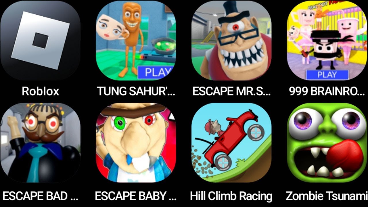 ROBLOX,TUNG SAHUR'S HOUSE RUN!,ESCAPE MR. STINKY DETENTION!,999 BRAINROT FAMILY PRISON RUN! ...