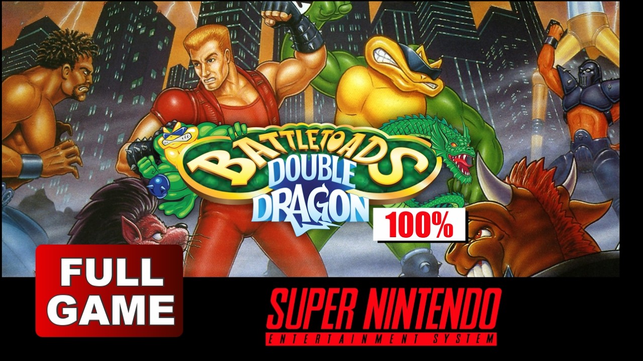 Battletoads & Double Dragon (SNES) - Longplay 100% Full Game