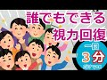 【1日3分】本当に目が良くなるガボール・パッチによる視力回復トレーニング