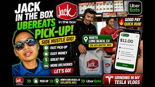 Jack In The Box - UberEats Pick-Up Side Hustle Gig in North Long Beach, California