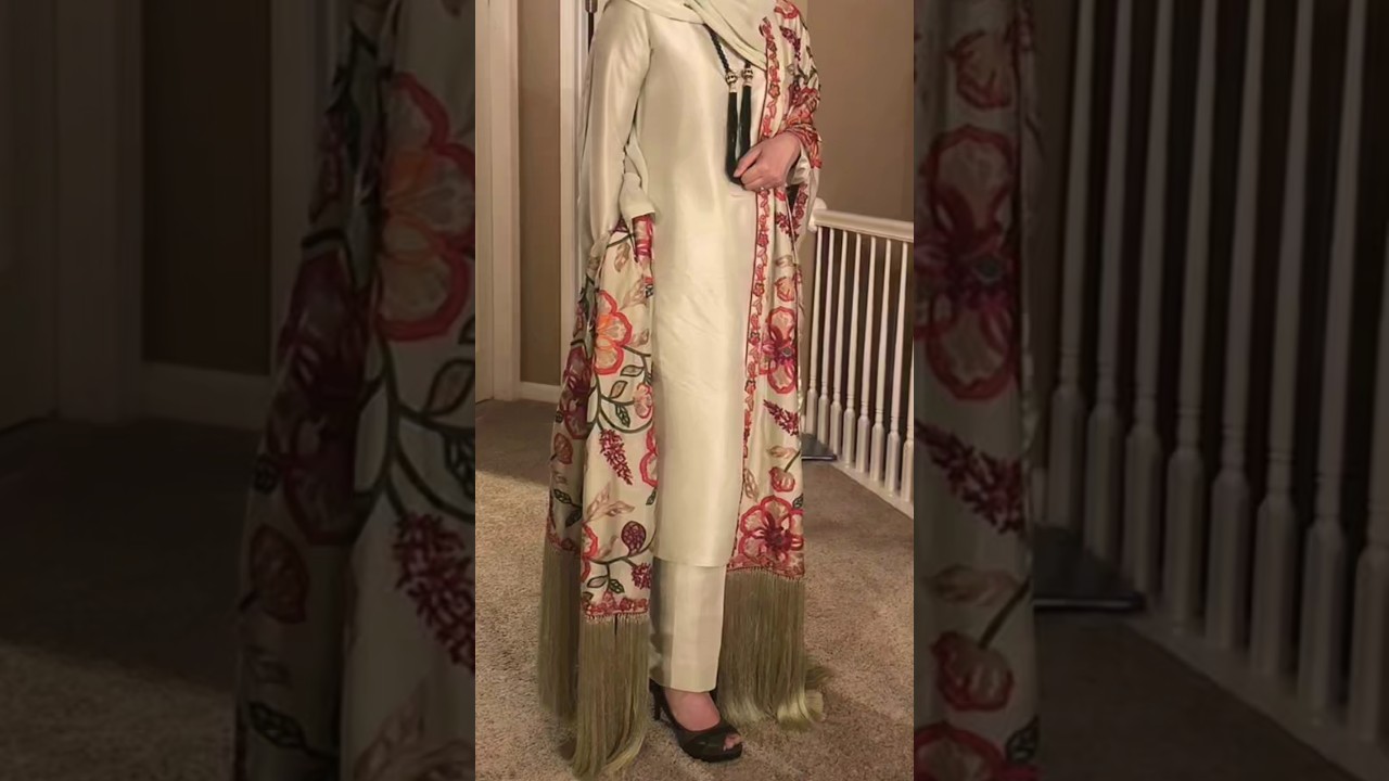 how to style heavy dupatta in winter 