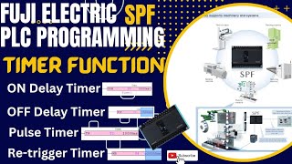 Fuji Electric | PLC Programming | Timer | TON | TOF | TP | MR #plc #ladderdiagram #timer#automation