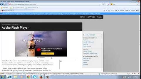 Adobe Flash Player Test