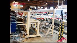 Planer line in operation at full steam