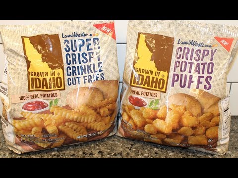 Lamb Weston: Super Crispy Crinkle Cut Fries & Crispy Potato Puffs Review