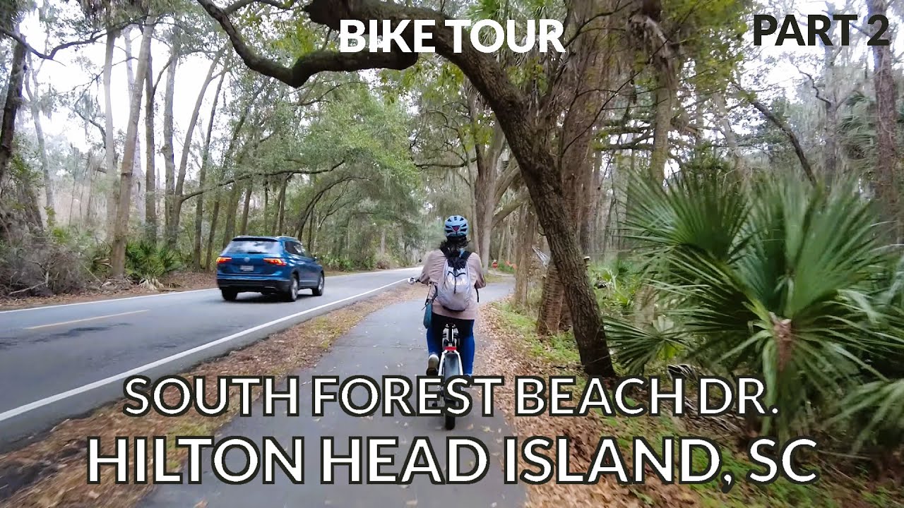 🚴‍♂️ Scenic 4K Bike Ride Along South Forest Beach Drive 🌴 | Hilton Head Island, South Carolina 🌊