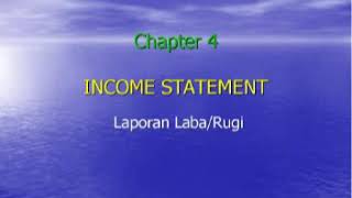 Intermediate Accounting - Income Statement (Laporan Laba Rugi)