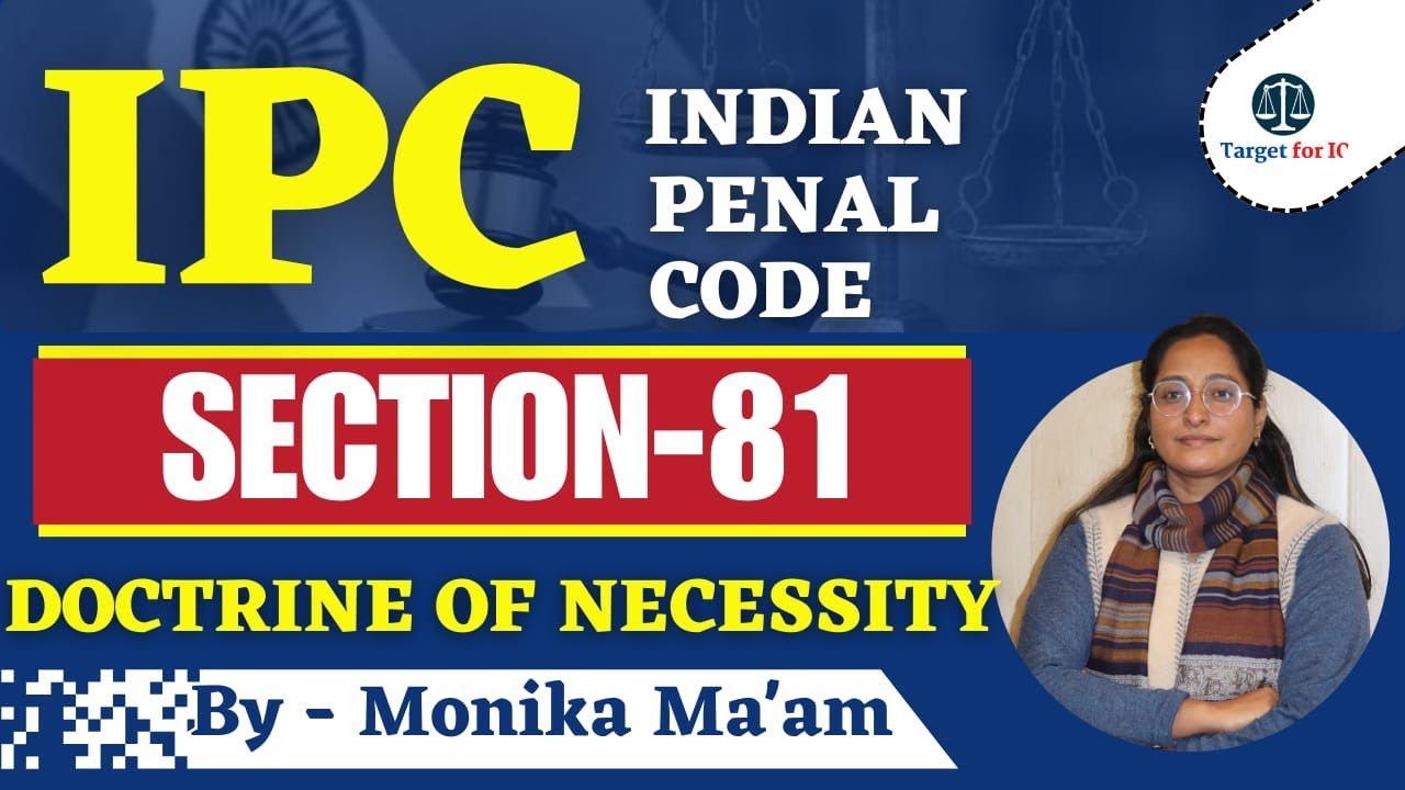 Section 81 | Doctrine of Necessity | Indian Penal Code (IPC) | By ...