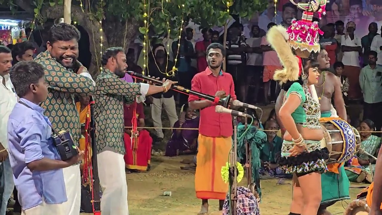 சிதம்பரபுரம் கோவில் கொடை கும்பம் ஆரம்பம் #சரவணன் மணிகண்டன் நையாண்டி #மேளம் #சுகன்யா கரகாட்டம் 🥰