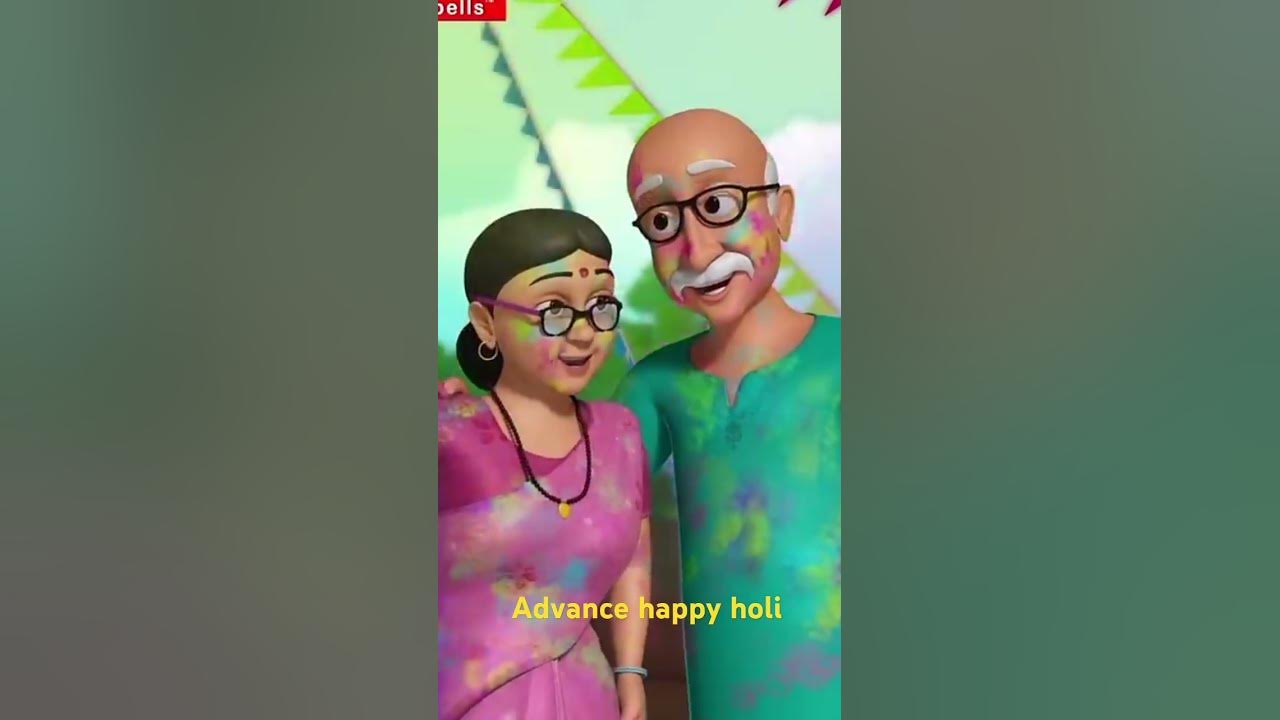 holi video 2025 in cartoon
