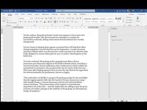 Microsoft Word "Rewrite" feature