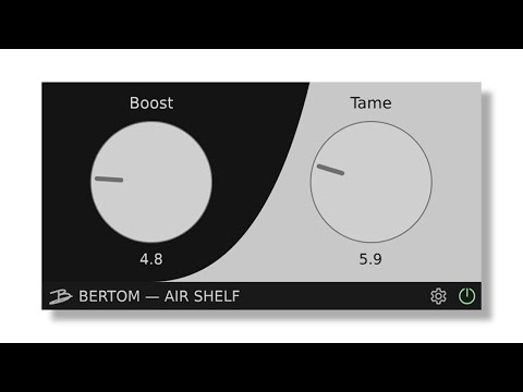 Bertom Air Shelf - Free high frequencies dynamic EQ plugin (update)