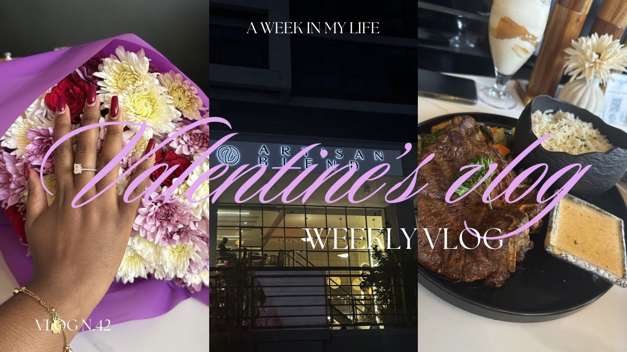 VALENTINE’S WEEK VLOG 💐✨ | Date Nights, Gifts, Flowers & My Morning Skincare Routine