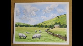 How to add sheep to a farm Landscape scene.