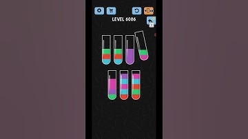 Water Color Sort Level 6086 Gameplay WalkThrough Solution
