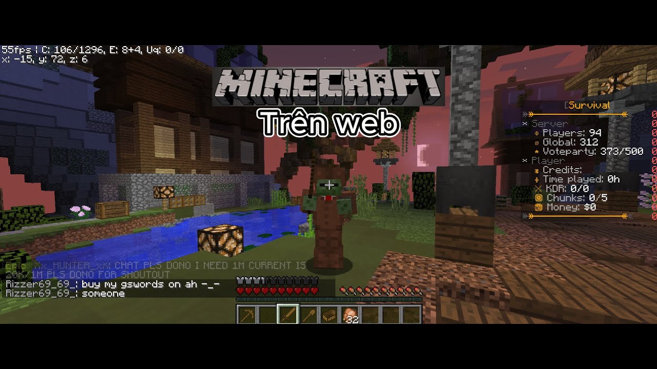 Cách chơi minecraft trên web #edit #minecraft - YouTube