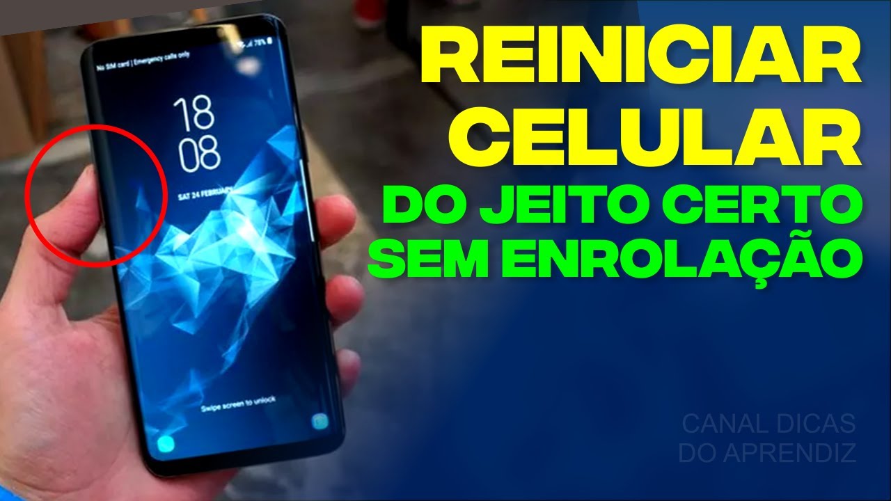 COMO REINICIAR O CELULAR 2023 Mesmo Com a Tela Congelada ou Travada ...
