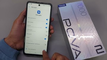 Tecno pova 2 message settings | message notification setting kaise kare