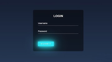 How To Create Login Form With Neon Button Using HTML and CSS