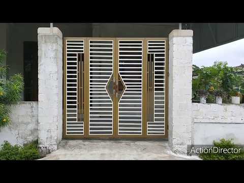 Video Mẫu cổng cửa sắt hộp 4 cánh đẹp - youtube