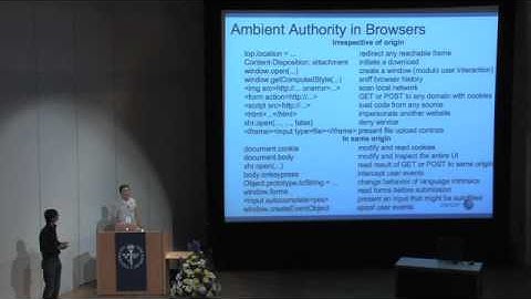 OWASP AppSec 2010: Beyond the Same-Origin Policy 1/3